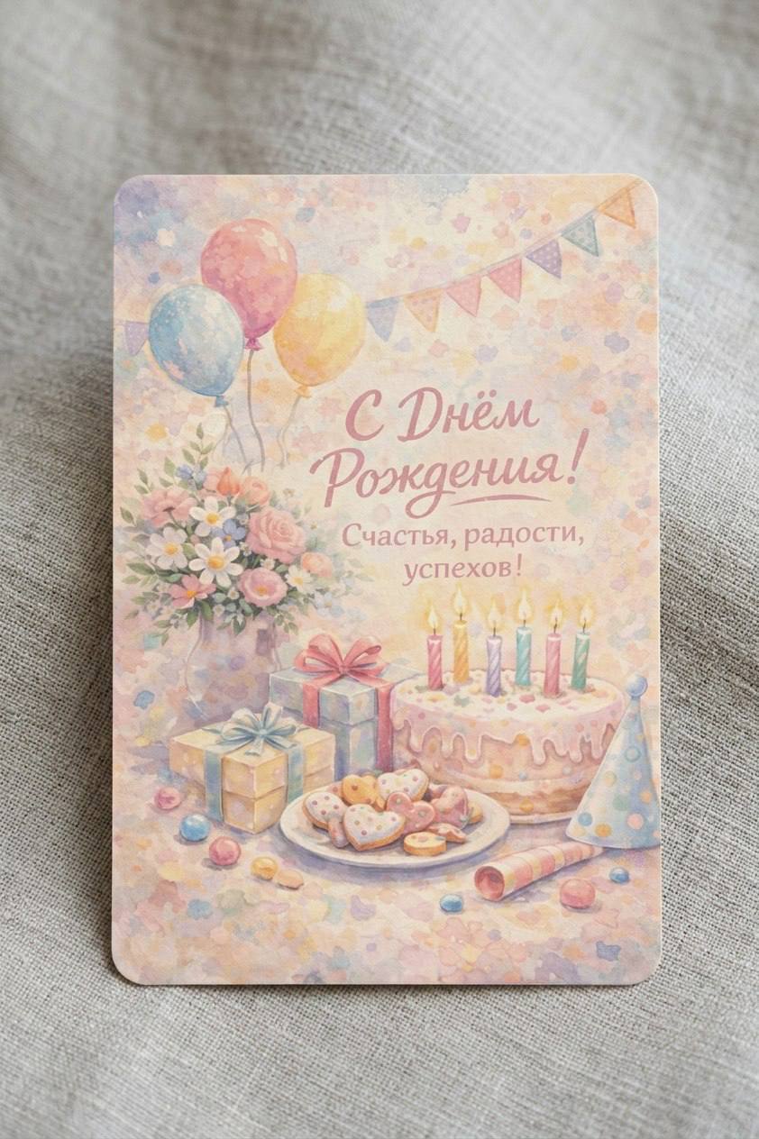 Открытка «С днем рождения»
